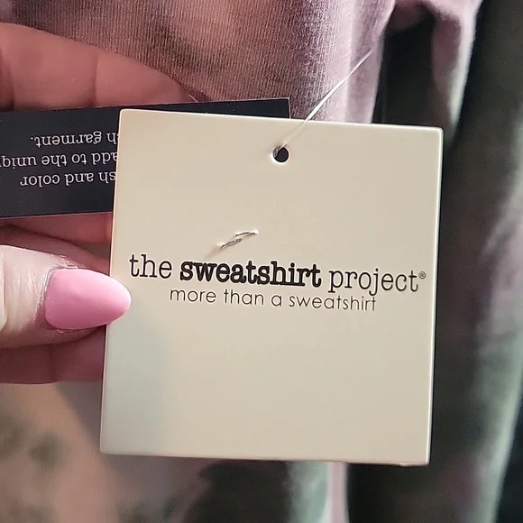 The Swearshirt Project Tie-Dye Funnel Neck Pullover Hoodie - Picture 2 of 5